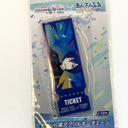 Project SEKAI × Ensemble Stars!! – KAITO Ticket Akryl nøkkelring